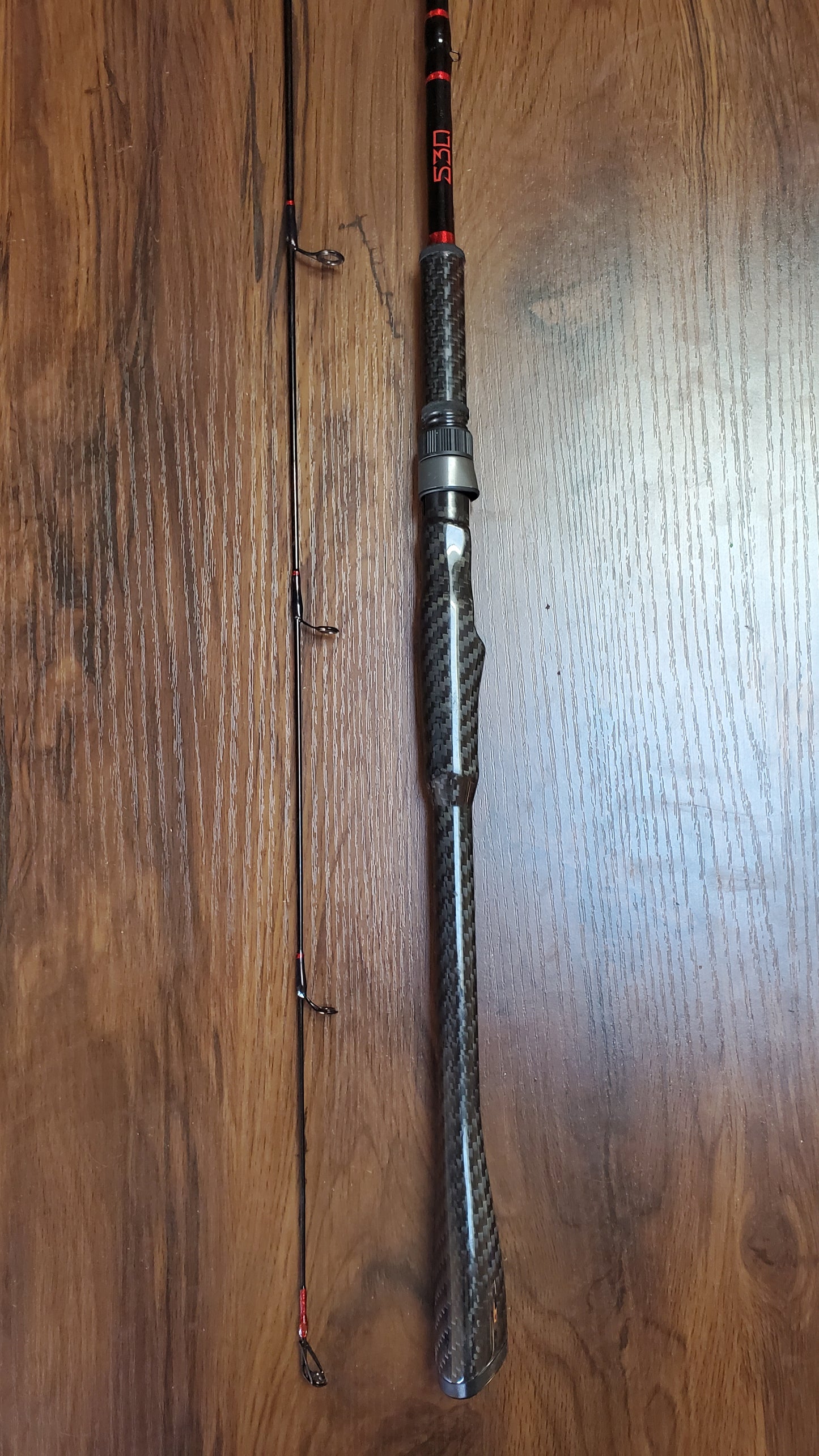 9' Light Spin Rod Red