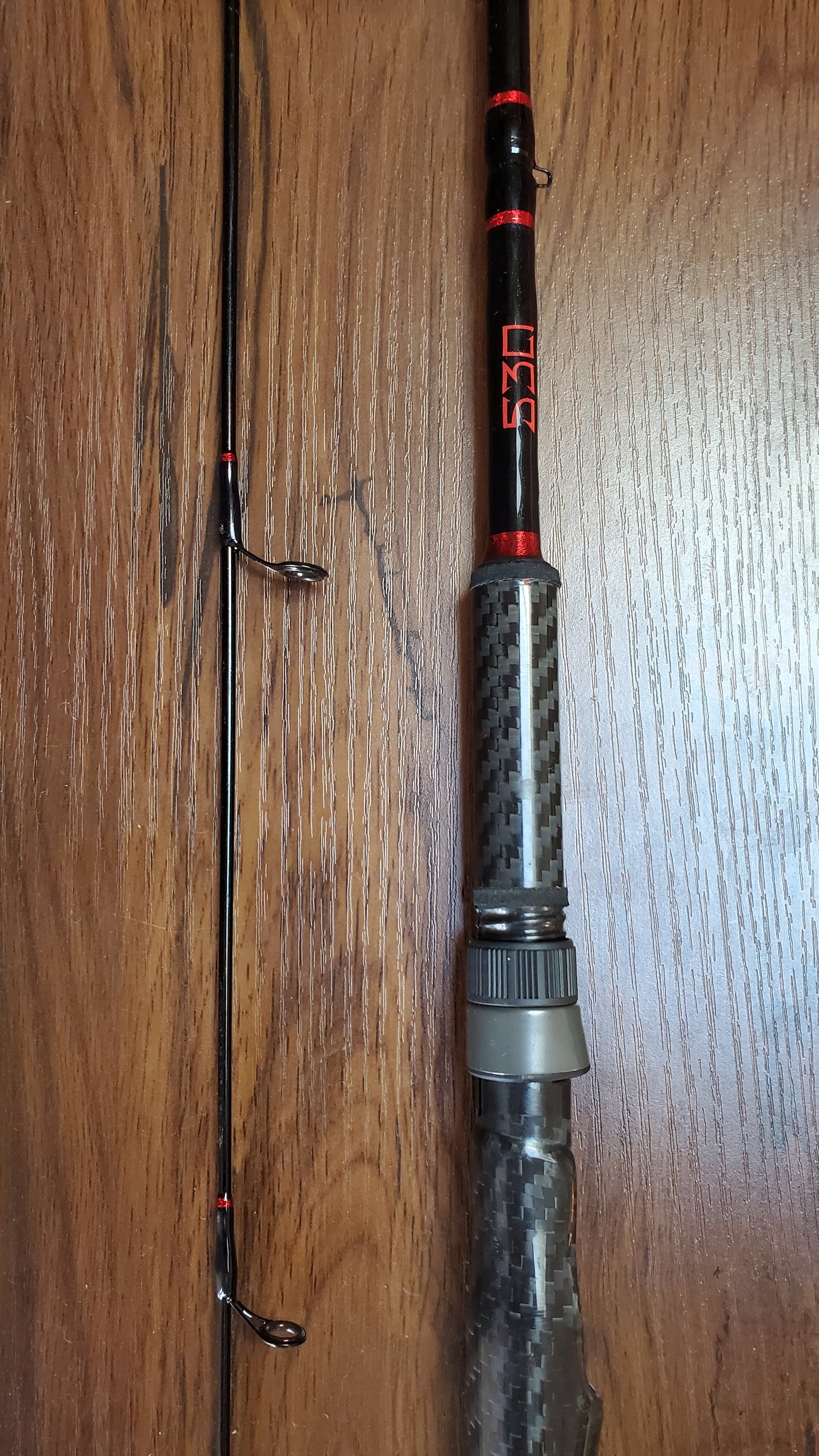 9' Light Spin Rod Red