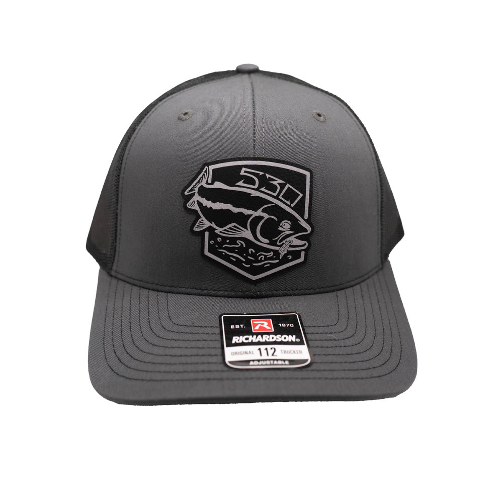 Grey & Black Pyramid Laker Trucker Hat